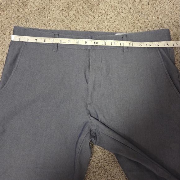 Mizzen + Main Performance Chino Men's Gray Trouser Pants Size 36 Cotton Blend - Picture 4 of 8